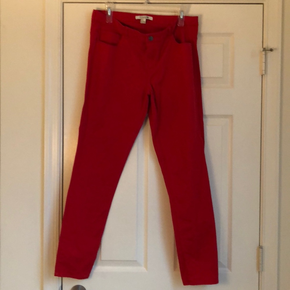 Red jeans